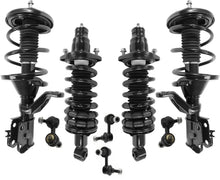 Front & Rear Complete Struts W/ Coil Spring & Sway Bar Link For Acura RSX 02-04