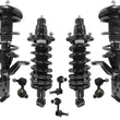 Front & Rear Complete Struts W/ Coil Spring & Sway Bar Link For Acura RSX 02-04