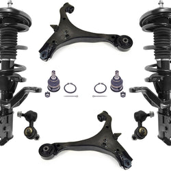 Front Complete Struts Control Arms Ball Joints & Links For Acura RSX 2002-2004