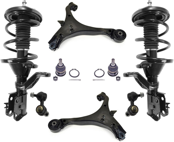 Front Complete Struts Control Arms Ball Joints & Links For Acura RSX 2002-2004