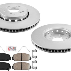 Front GEO Coated Disc Brake Rotors Disc Brake Pads for Acura ILX 2016