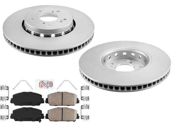 Front GEO Coated Disc Brake Rotors Disc Brake Pads for Acura ILX 2016