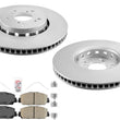 Front GEO Coated Disc Brake Rotors Disc Brake Pads for Acura RDX 2013-2018
