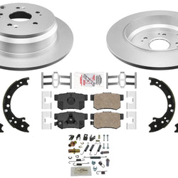 Rear GEO Coated Disc Brake Rotors Disc Brake Pads Parking for Acura RDX 13-18