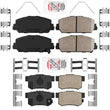 Front & Rear AmeriPro Ceramic Disc Brake Pads for Acura ILX 2016-2018
