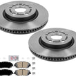 FRT High Carbon AmeriPro Brake Rotors Ceramic Brake Pads for Toyota Venza 21-23