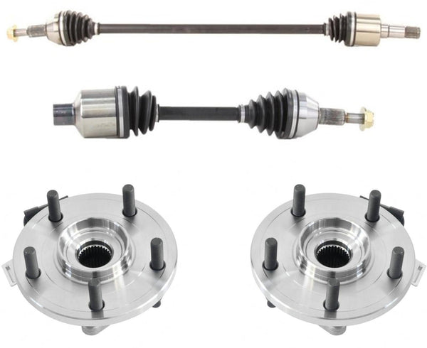 Front Hub Bearings CV Drive Axle Shafts For Grand Caravan 3.6L 4.0L 2008-2019