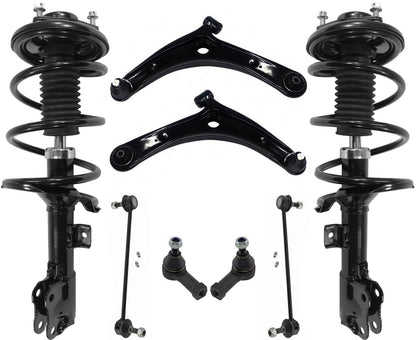 Ft Coil Spring Struts Lower Control Arms Tie Rods Links for Lancer GTS 08-2011