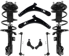 Front Complete Struts Lower Control Arms Tie Rods Links For Lancer ES 2008-2017