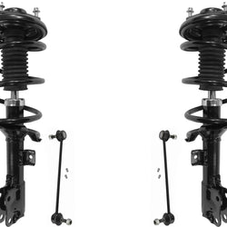 Front Complete Struts & Sway Bar Links For Lancer ES Manual Transmission 08-17