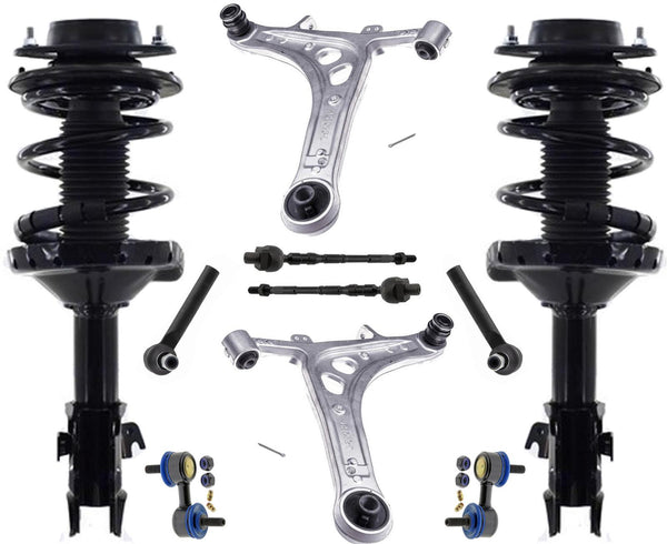 Front Struts Control Arms Tie Rods & Links For WRX STI Hatchback 05/01/08-2011