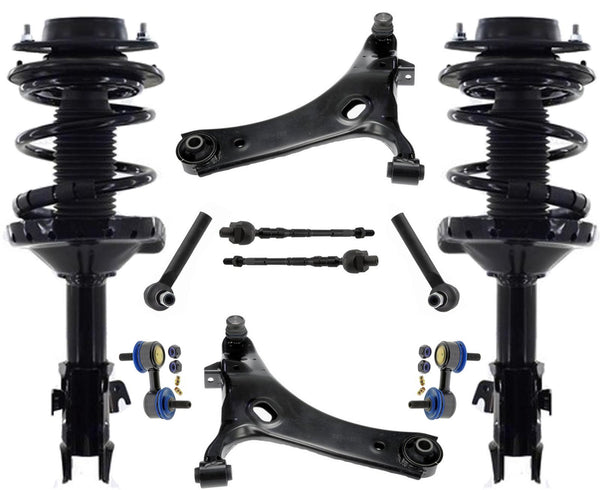 Front Struts Control Arms Tie Rods & Links For WRX STI Hatchback 2012-2014