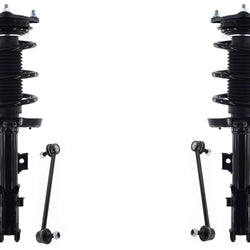 Front Complete Struts W/ Coil Spring Assembly & Links For Kia Soul 2014-2019