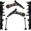 Front Struts W/ Coil Spring Lower Control Arms & Links For Kia Soul 2014-2019