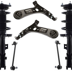 Front Struts W/ Coil Spring Lower Control Arms & Links For Kia Soul 2014-2019