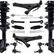 Front Struts Control Arms Tie Rods & Links For Subaru Forester 2.5L 2017-2018