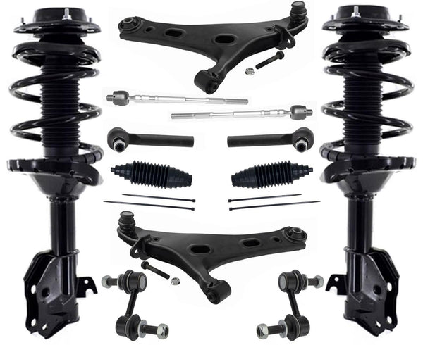Front Struts Control Arms Tie Rods & Links For Subaru Forester XT 2017-2018