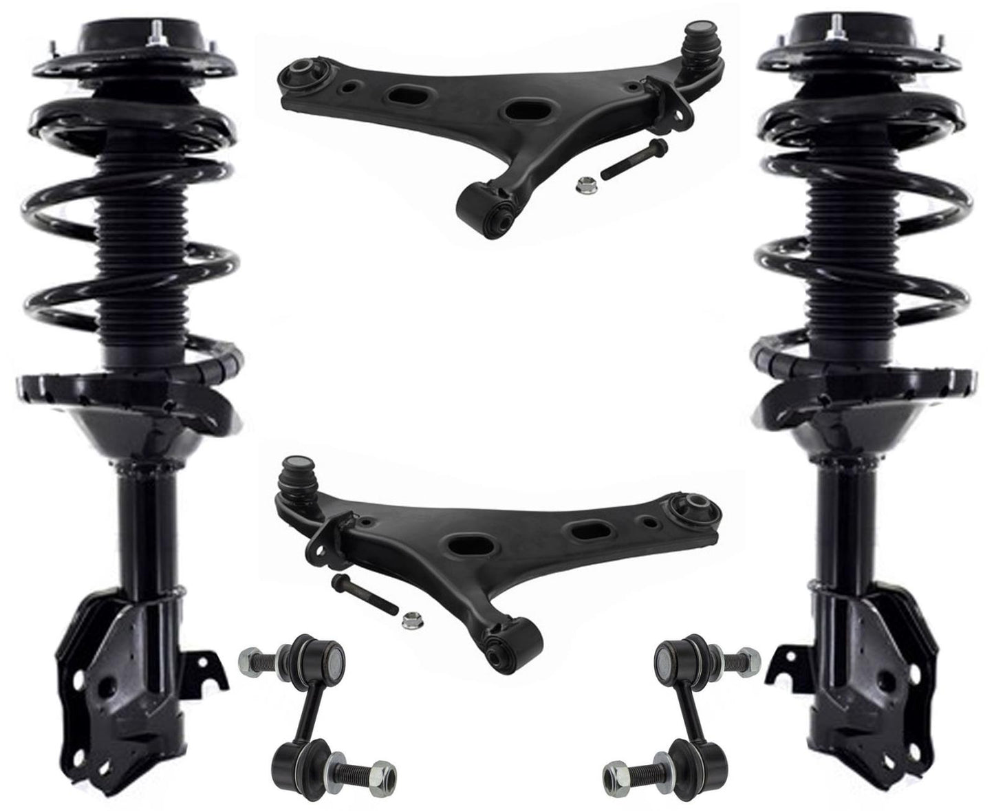 Brazos de control de puntales delanteros, rótulas y enlaces para Subaru Forester 2.5L 17-2018