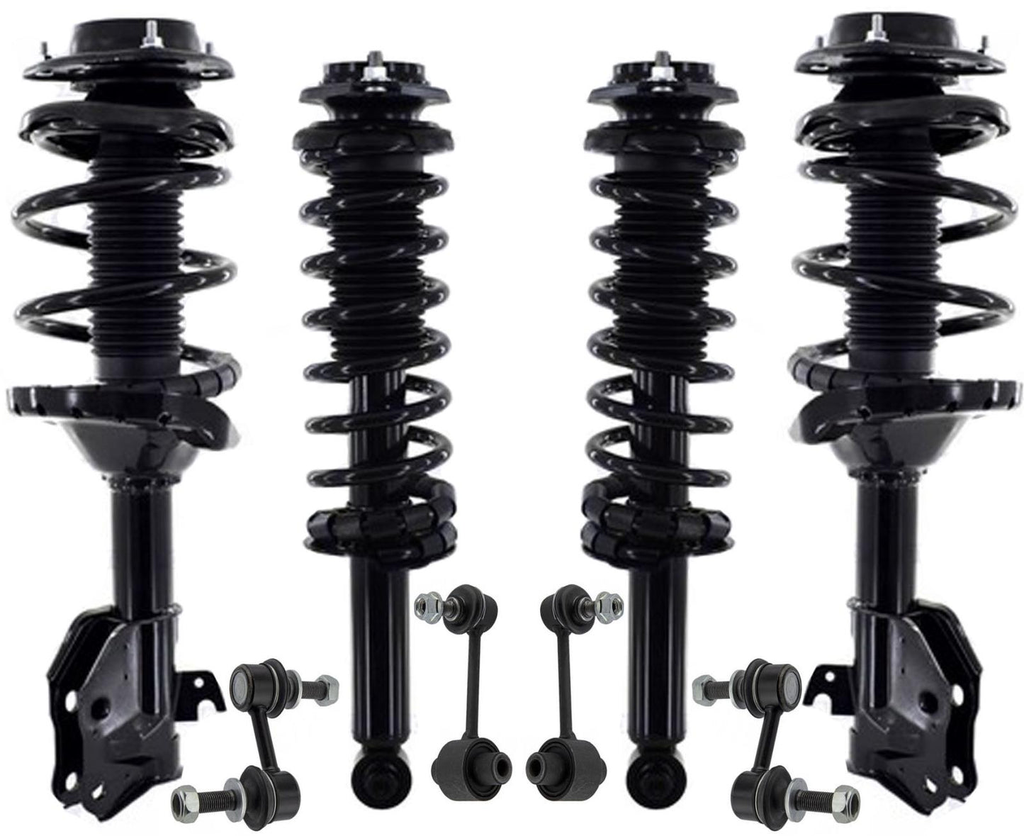 Front & Rear Struts W/ Coil Spring & Links For Subaru Forester 2.5L 2017