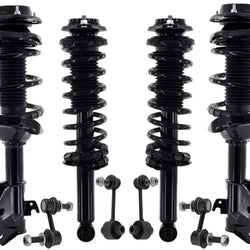 Puntales delanteros y traseros con resorte helicoidal y enlaces para Subaru Forester 2.5L 2017