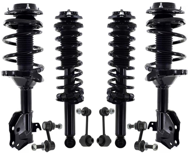 Puntales delanteros y traseros con resorte helicoidal y enlaces para Subaru Forester 2.5L 2017
