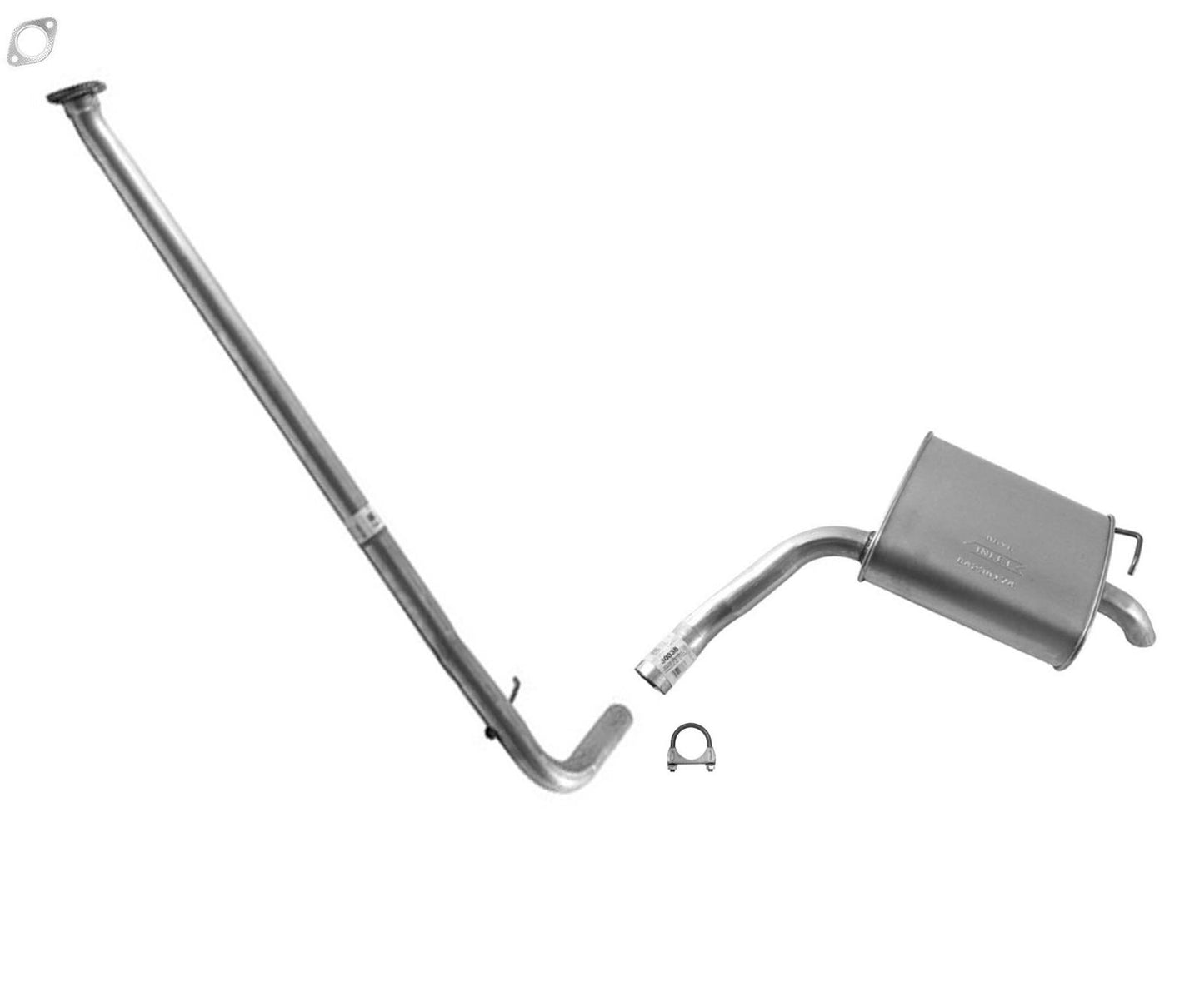 Extensión del sistema de escape estilo OE. Silenciador de tubo para Hyundai Sonata 11-14 con Sport Sus