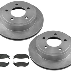 03 Fits Dodge Ram Van 1500 2500 3500 Rear Brake  Rotors & Pads