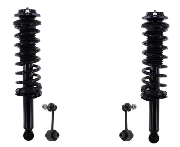 Rear Complete Struts W/ Coil Spring & Sway Bar Links For Subaru Forester 2017