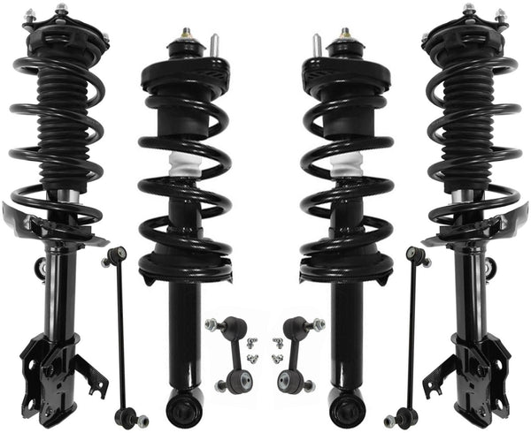 Front & Rear Complete Struts & Links For Honda CR-V Front Wheel Drive 2015-2016
