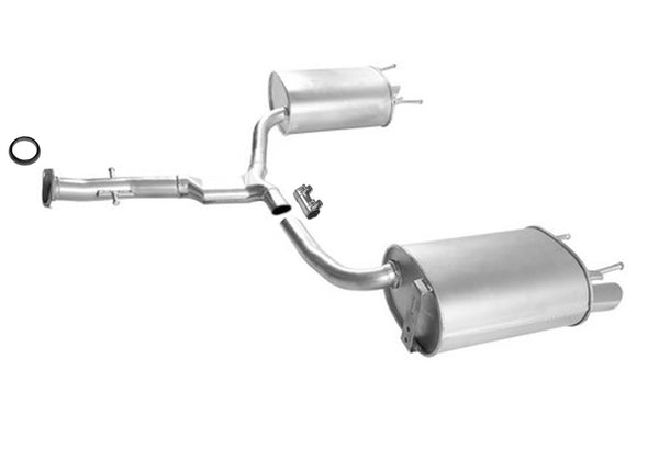 Rear Dual Exhaust Muffler With Chrome Tips For Lexus  IS250 2.5L 2006-2013