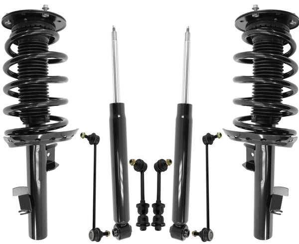 Front Struts W/ Coil Springs Rear Shocks & Links For Volvo XC60 2010-2017