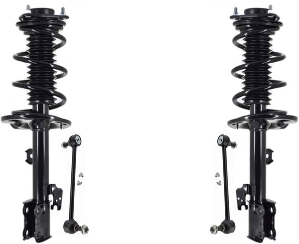 Puntales delanteros completos con conjunto de resorte helicoidal y enlaces para Lexus RX450H 16-2020