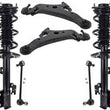 Front Struts W/ Coil Spring Lower Control Arms & Links For Lexus RX450H 16-2020