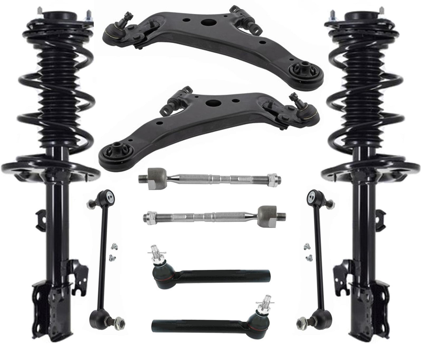 Barras de acoplamiento y enlaces de brazos de control inferiores de puntales delanteros para Lexus RX450H 2016-2020