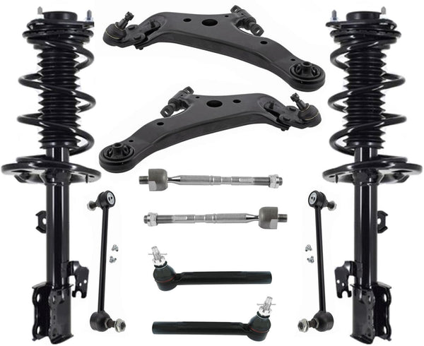 Front Struts Lower Control Arms Tie Rods & Links For Lexus RX450H 2016-2020