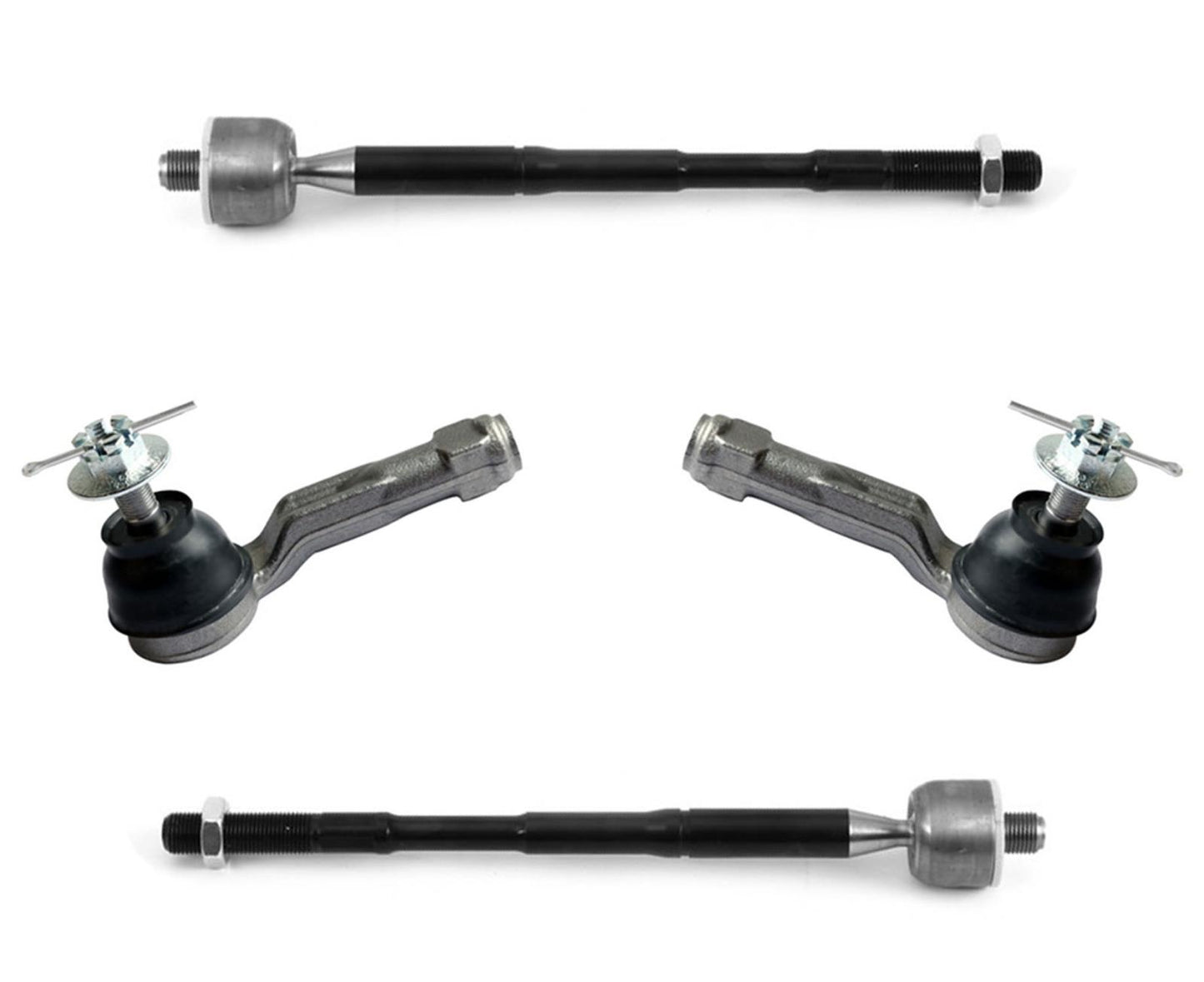 Front Left & Right Inner Outer Tie Rods For Kia Niro  & Hyundai Ioniq 2017-2022