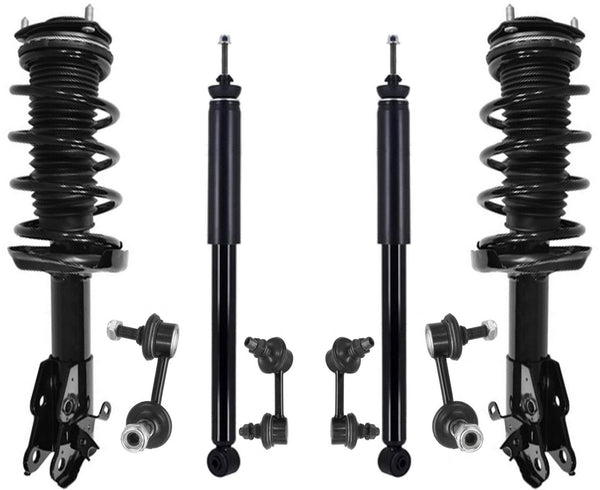 Front Struts Rear Shocks & Sway Bar Links For Honda Civic EX 4 Doors 2006-2011
