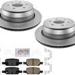 REAR GEO Coated Disc Brake Rotors & Ceramic Pads For GMC Canyon 2021-2022