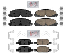 Front and Rear AmerPro Ceramic Pads with Hardware For GMC Canyon 2021-2022