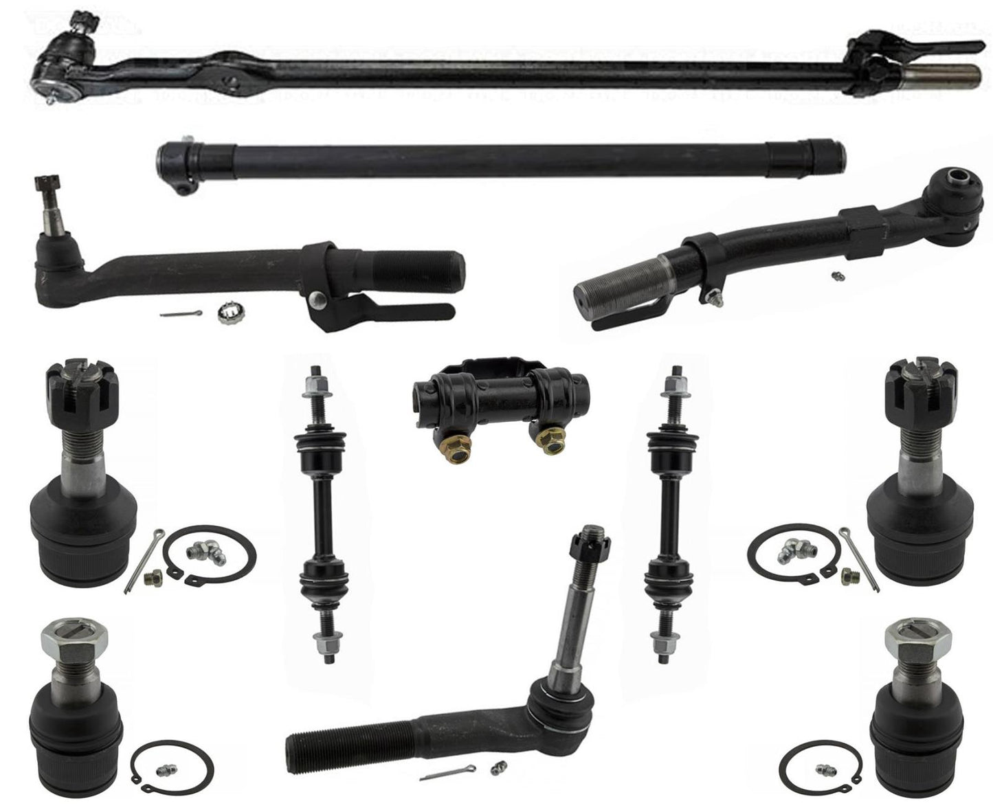 Enlace de arrastre de extremos de barra de acoplamiento exterior para Ford F250 Super Duty 4 ruedas motrices 2017-22