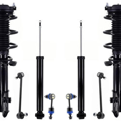 Front Complete Struts Rear Shocks & Sway Bar Links For Kia Sportage EX LX 17-19