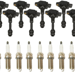 8 Direct Ignition Coil & Spark Plugs For Nissan Titan V8 5.6L 2008-2015