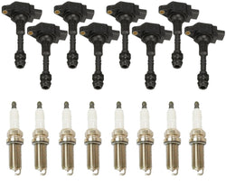 8 Direct Ignition Coil Spark Plugs Tune Up Kit For Nissan Titan V8 5.6L 08-2015