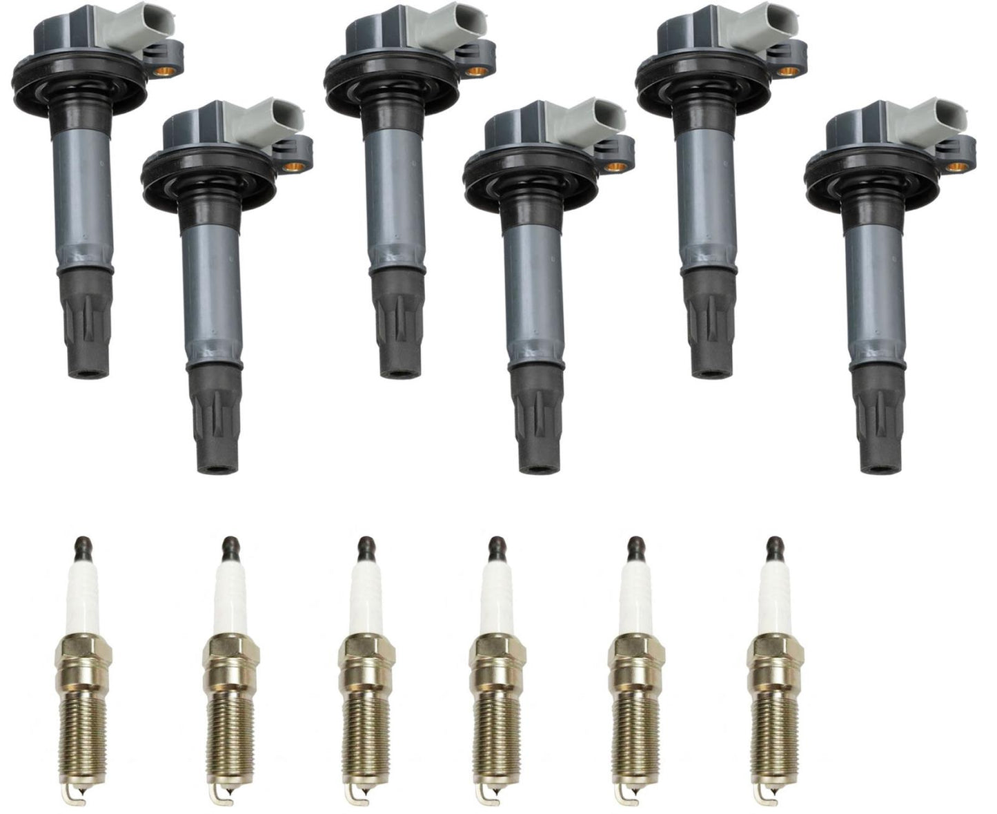 6 bobinas de encendido directo y bujías para Ford Flex y Taurus 3.5L Turbo 10-2012