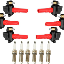 6 Direct Ignition Coil & Spark Plugs For Subaru Outback 3.0L 2001-2009