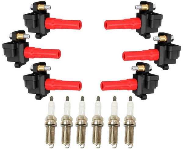 6 Direct Ignition Coil & Spark Plugs For Subaru Outback 3.0L 2001-2009