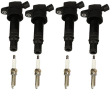 4 bobinas de encendido directo y bujías para Hyundai Veloster 1.6L Turbo 2013-2015