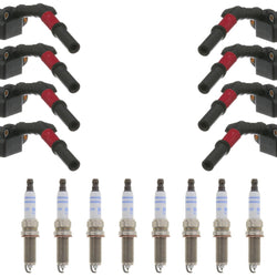 Ignition Coil & Double Iridium Spark Plugs For Mercedes Benz GL450 4.7L 13-2014