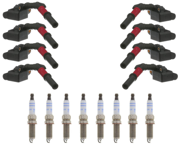 Ignition Coil & Double Iridium Spark Plugs For Mercedes Benz GL450 4.7L 13-2014