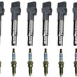 Ignition Coil & Double Iridium Spark Plugs For Audi A3 Quattro 3.2L 2006-2009